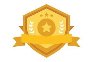 Gold Badge Elements design vector