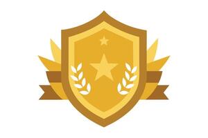 Gold Badge Elements design vector