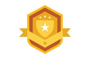 Gold Badge Elements design vector