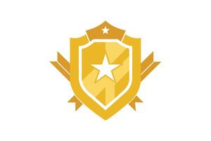 Gold Badge Elements design vector