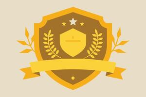 Gold Badge Elements design vector