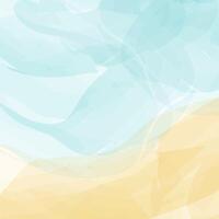 Abstract background texture of watercolor blurry spots in trendy soft blue and yellow shades. vector