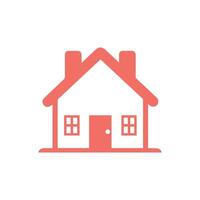 House icon on white background. illustration in trendy flat style vector