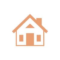 House icon on white background. illustration in trendy flat style vector