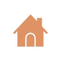 House icon on white background. illustration in trendy flat style vector