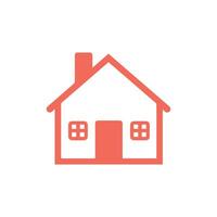 House icon on white background. illustration in trendy flat style vector