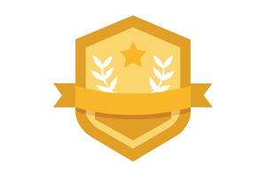 Gold Badge Elements design vector