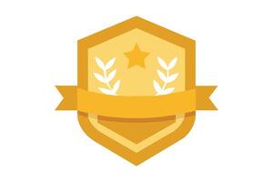 Gold Badge Elements design vector