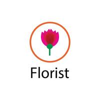 belleza florista botánico flor diseño vector