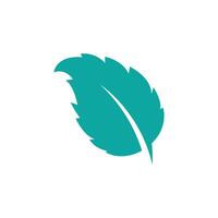 Mint leaf logo template symbol design vector