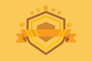 Gold Badge Elements design vector