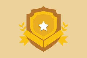 Gold Badge Elements design vector