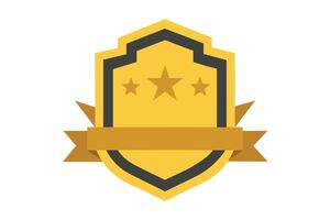 Gold Badge Elements design vector