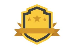 Gold Badge Elements design vector