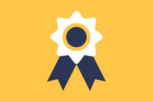 Simple Award Icons with Ribbon design vector