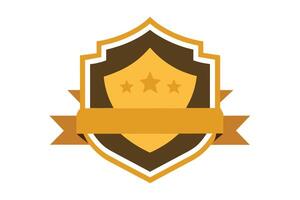Gold Badge Elements design vector