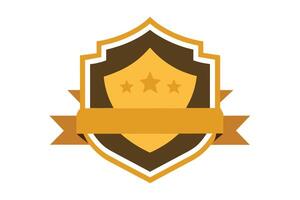 Gold Badge Elements design vector