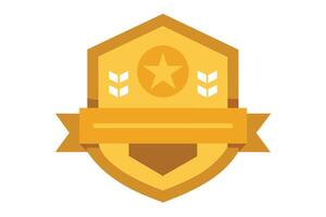 Gold Badge Elements design vector