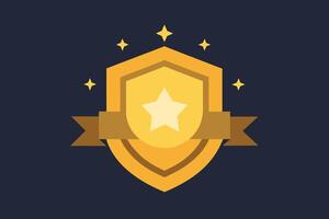Gold Badge Elements design vector
