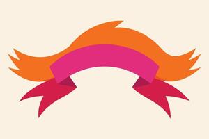 Hair Ribbon Set design vector