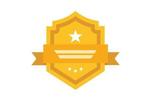 Gold Badge Elements design vector