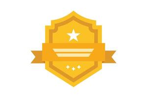 Gold Badge Elements design vector