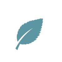 Mint leaf logo template symbol design vector