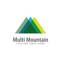 montaña logo modelo símbolo diseño vector