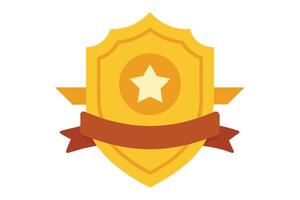 Gold Badge Elements design vector