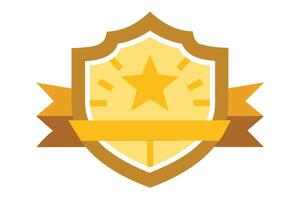 Gold Badge Elements design vector