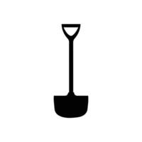 Shovel handel icon. Illustration color design. vector