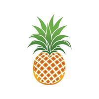 Pineapple natural food color icon. Freshness sweet art design. vector