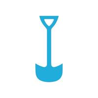 Shovel handel icon. Illustration color design. vector