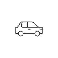 Car icon in flat style. Automobile illustration on isolated background. Transport sign business concept. vector