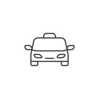 Car icon in flat style. Automobile illustration on isolated background. Transport sign business concept. vector