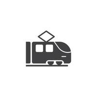 metro tren icono en plano estilo. subterraneo ilustración en aislado antecedentes. transporte firmar negocio concepto. vector