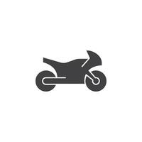 moto icono en plano estilo. motocicleta ilustración en aislado antecedentes. transporte firmar negocio concepto. vector