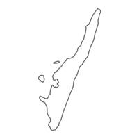 Langeland Municipality map, administrative division of Denmark. illustration. vector