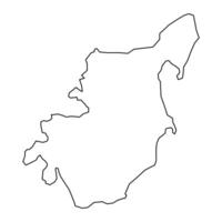morso municipio mapa, administrativo división de Dinamarca. ilustración. vector