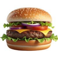 Delicious Large Hamburger png