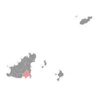 Saint Martin parishes map, administrative division of Guernsey. illustration. vector