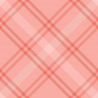 Proud textile tartan, decor background pattern seamless. Victorian fabric texture plaid check in red and light colors. vector