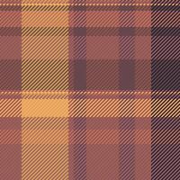 Plaid seamless check of textile tartan with a fabric background pattern texture. vector