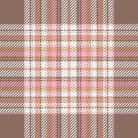 Plaid check pattern. Seamless fabric texture. Tartan textile print. vector