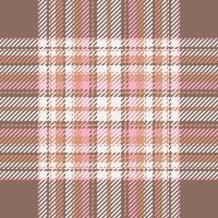 Plaid check pattern. Seamless fabric texture. Tartan textile print. vector