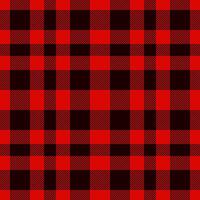 Plaid seamless pattern in red. Check fabric texture. textile print. vector