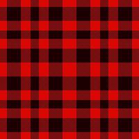 Plaid seamless pattern in red. Check fabric texture. textile print. vector