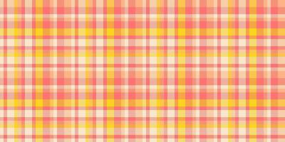 Living room pattern check, factory texture plaid seamless. Page textile fabric tartan background in red and blanched almond colors. vector