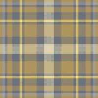 Plaid check pattern. Seamless fabric texture. Tartan textile print. vector