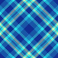 Plaid seamless texture of tartan background with a textile check pattern fabric. vector
